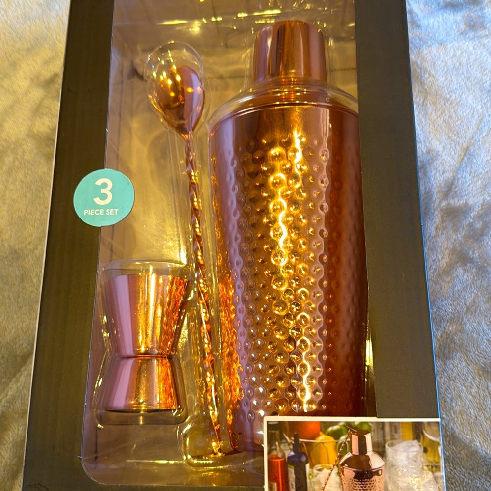 Copper Drink Mixology Set